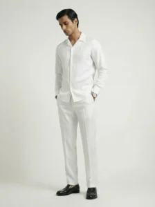 Medusa Signature Jacquard Long Sleeve Shawl Collar Shirt / Set
