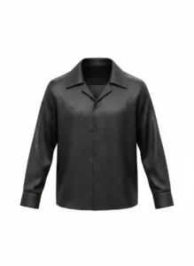 Onyx Medusa Jacquard Long Sleeve Shawl Collar Shirt / Set