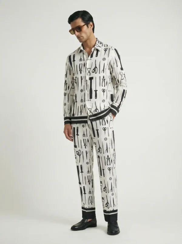 Atelier Workshop Long Sleeve Pointed Lapel Shirt / Set