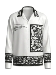 Elite Golden Hour Baroque Long Sleeve Pointed Lapel Shirt / Set