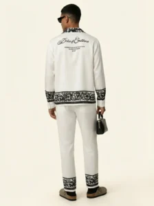 Elite Golden Hour Baroque Long Sleeve Pointed Lapel Shirt / Set