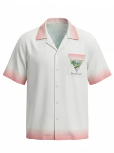 Casa Tennis Sunset Short Sleeve Shawl Collar Shirt / Set