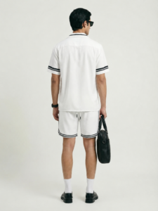 Doberman Guard Trio Short Sleeve Shawl Collar Shirt / Set